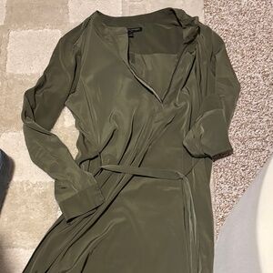 Banana Republic Green Belted Dress